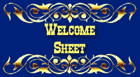 Welcome Sheet